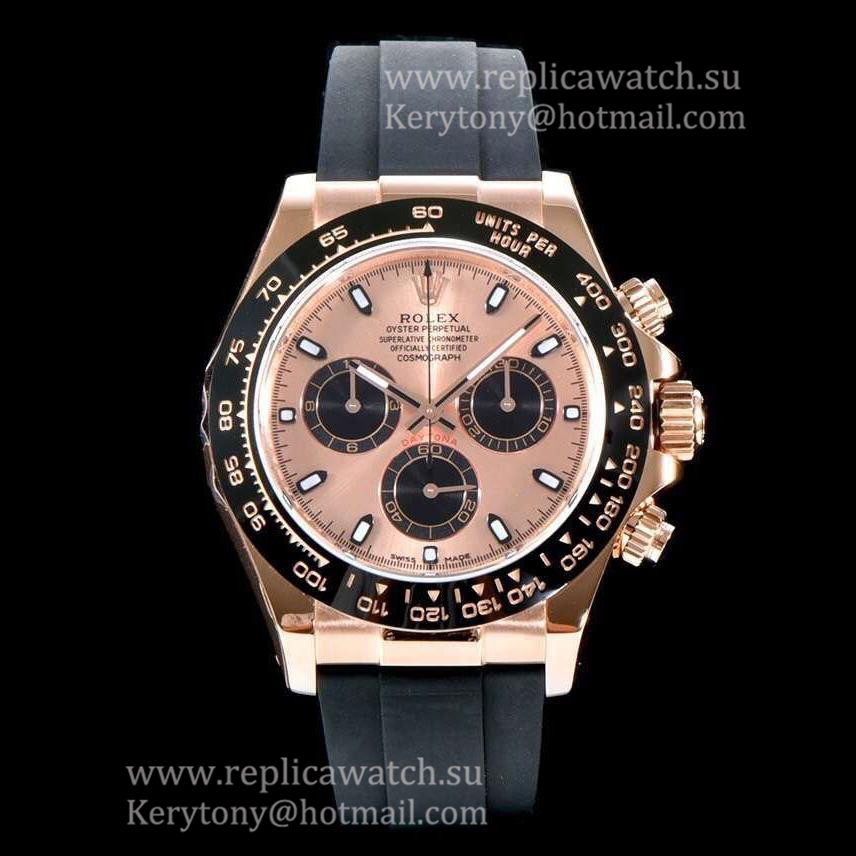 Copy R01ex Daytona 116515 LN ARF V2 Rose Gold Plated SS 904L Rose Gold Dial 4130