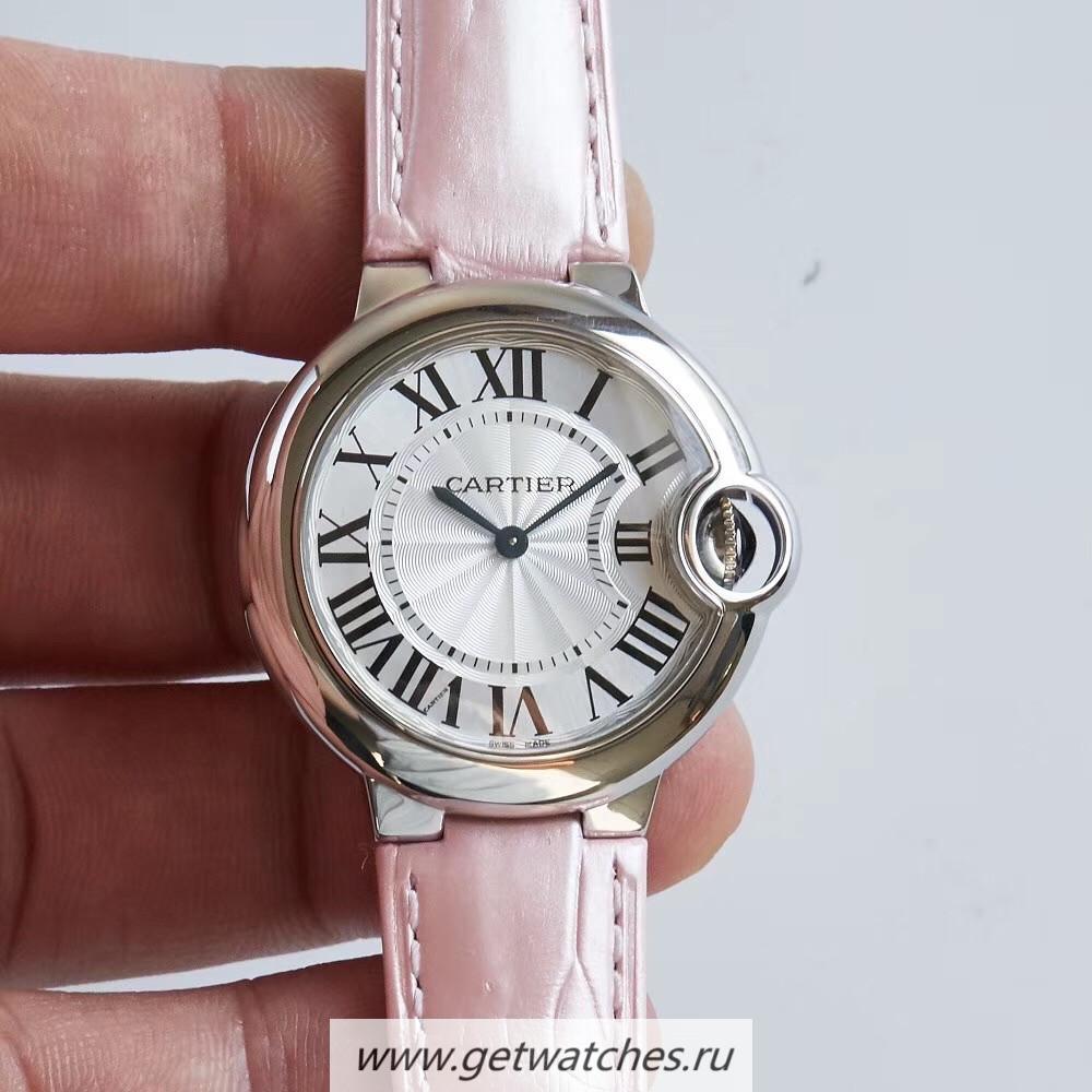 Replica Ca*t1er Ballon Bleu 33mm W6920086 AF SS Silver Dial Ronda Quartz