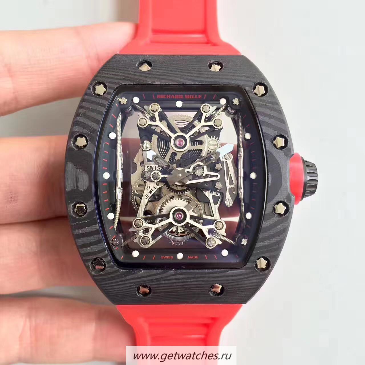 Best Price Richard Mille RM50-27-01 NTPT KVF Black Forged Carbon Black & Skeleton Dial M9015